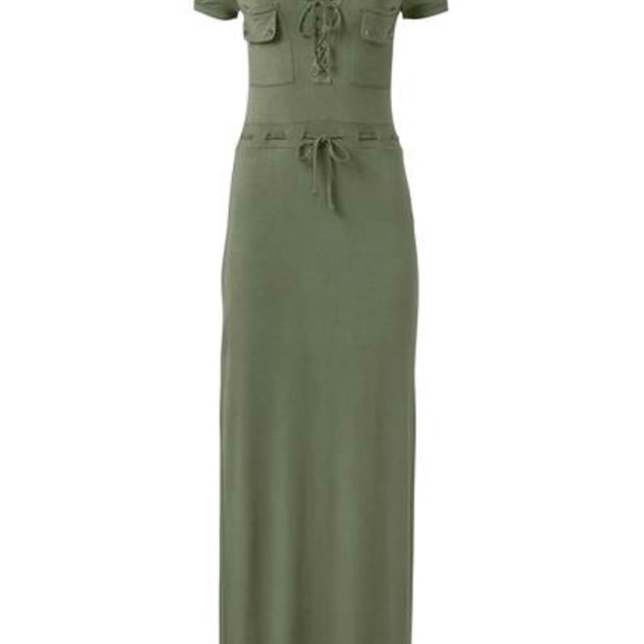 Utility Lace-up Maxi dress - Picture 6 of 8